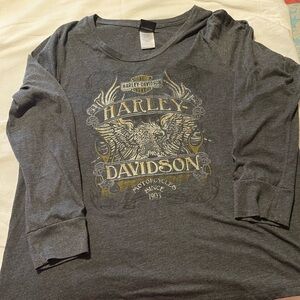 Harley-Davidson Gray Long Sleeve Tee